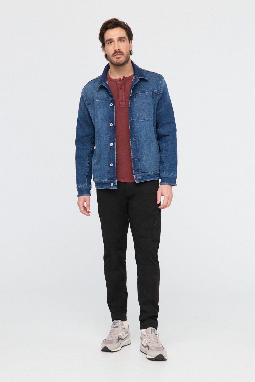 Men's Fleece-Lined Denim Jacket - Main Image