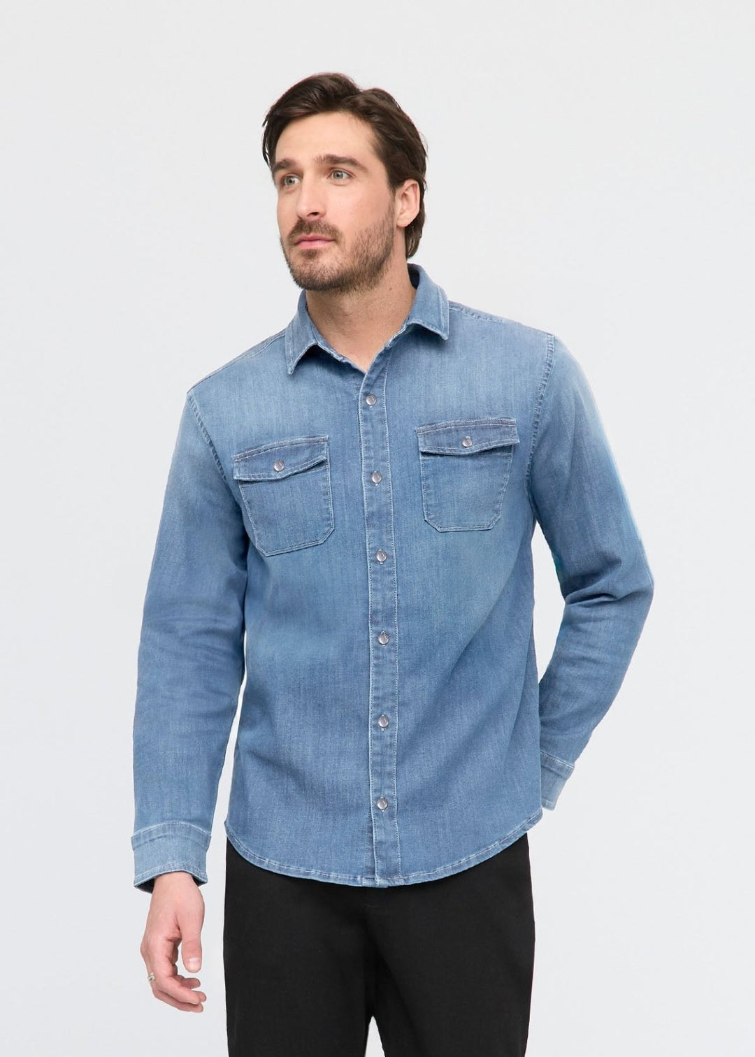 Performance Denim Lite Two-Pocket Shirt
