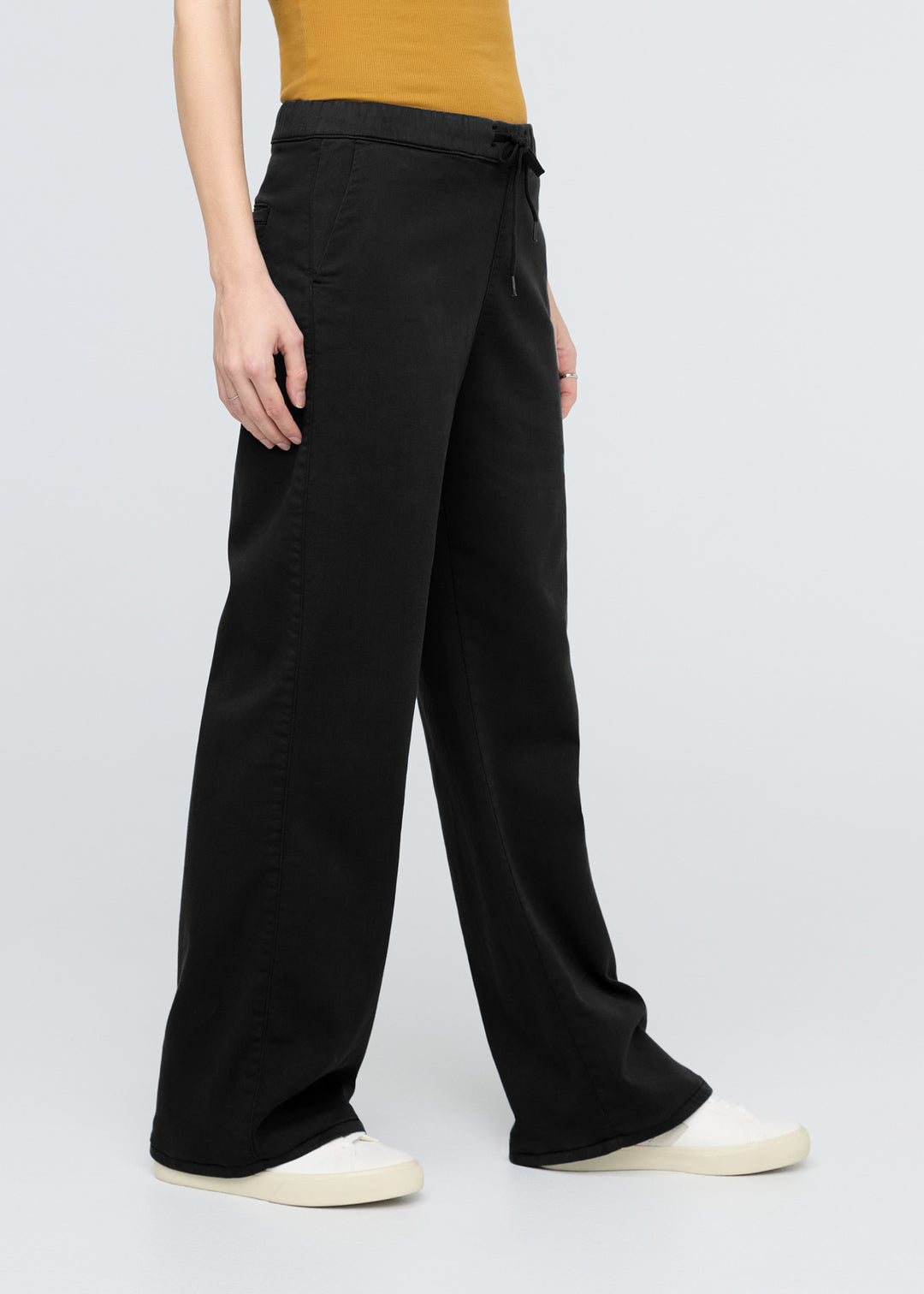 Women's Black Wide Leg Sweatpants