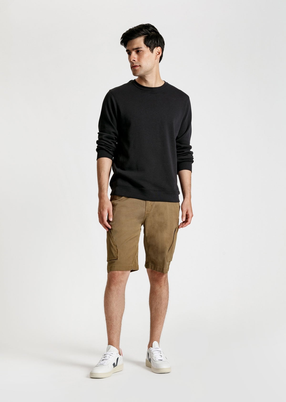 mens light brown athletic adventure pant full body