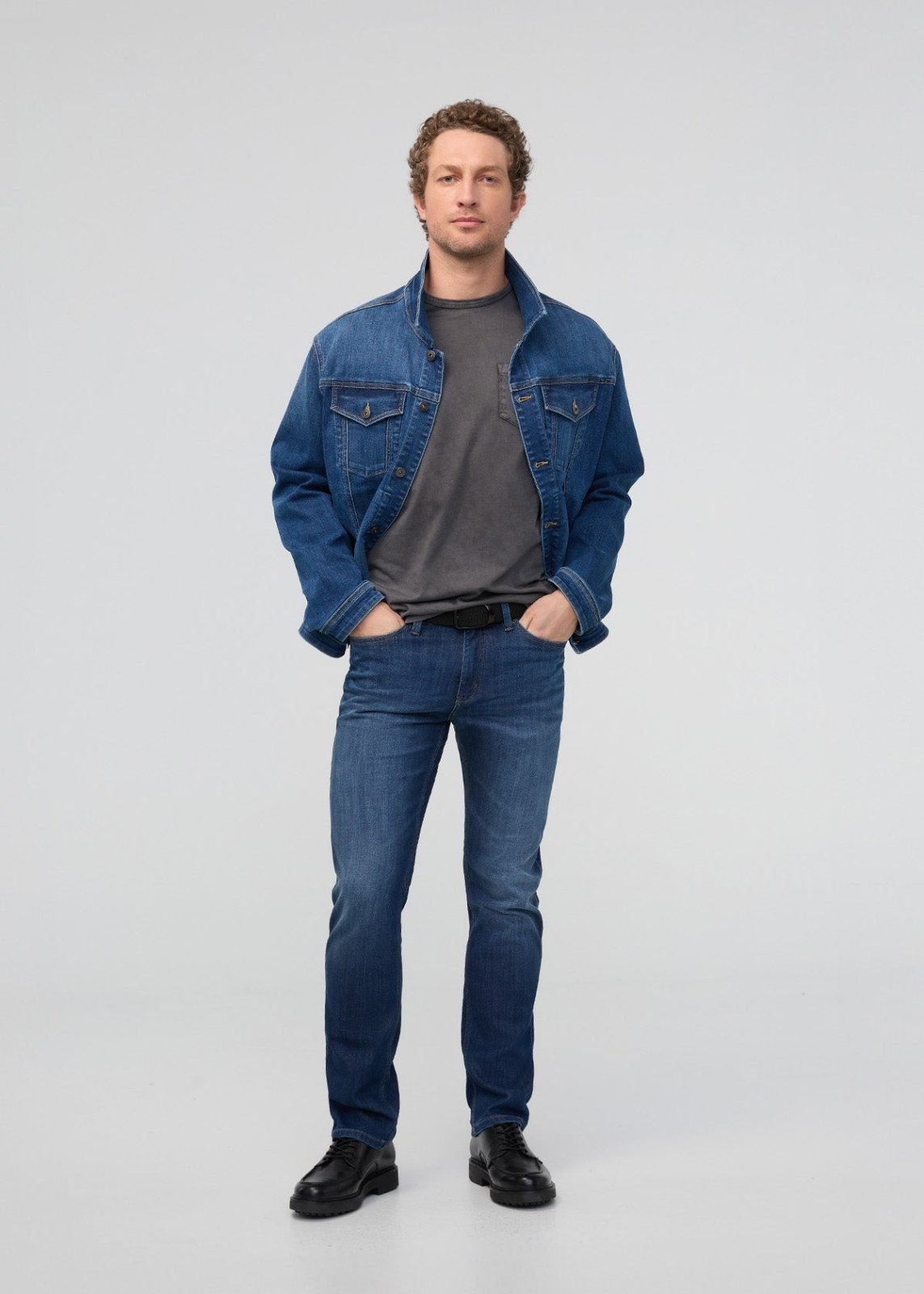Men's Performance Denim Slim Straight Ocean Swell