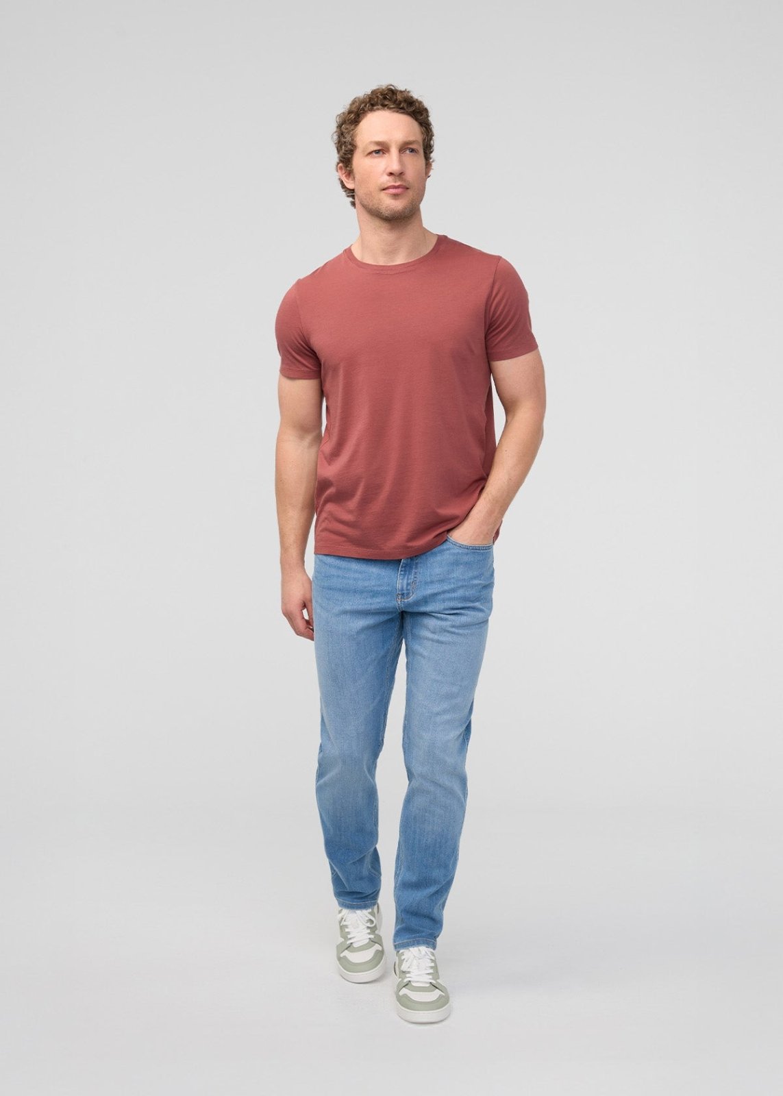 Men's Oasis Slim Fit Stretch Jeans Full Body