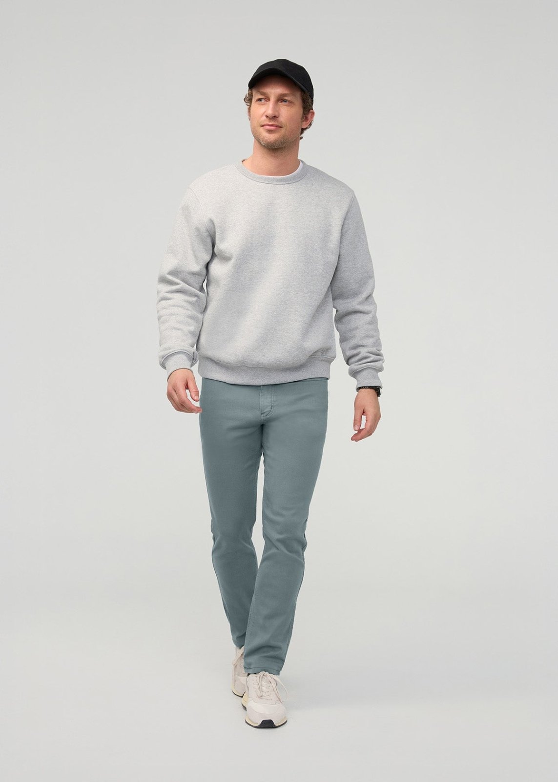 Men's Blue Spruce Slim Straight Fit Dress Sweatpant Full Body