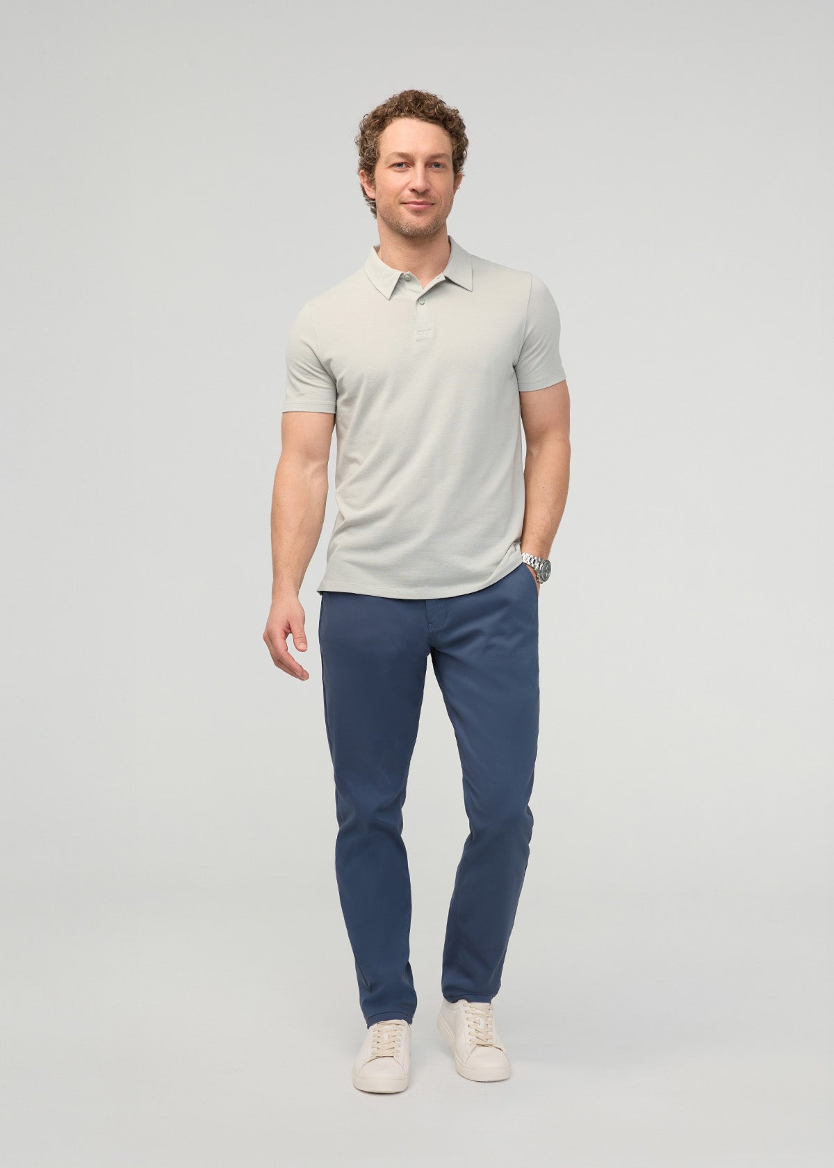 NuStretch Relaxed Taper Trouser - Heritage Blue