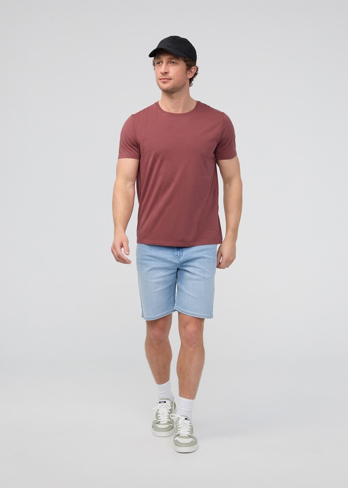 Men's 100% Pima Cotton Red Clay T-Shirt Full Body