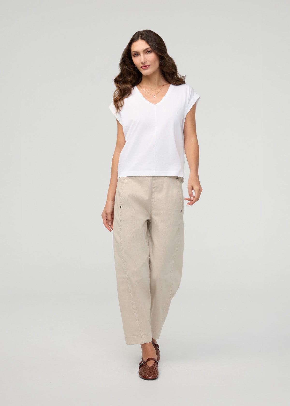 Women's Sandstone Barrel Pull On Pant front full body