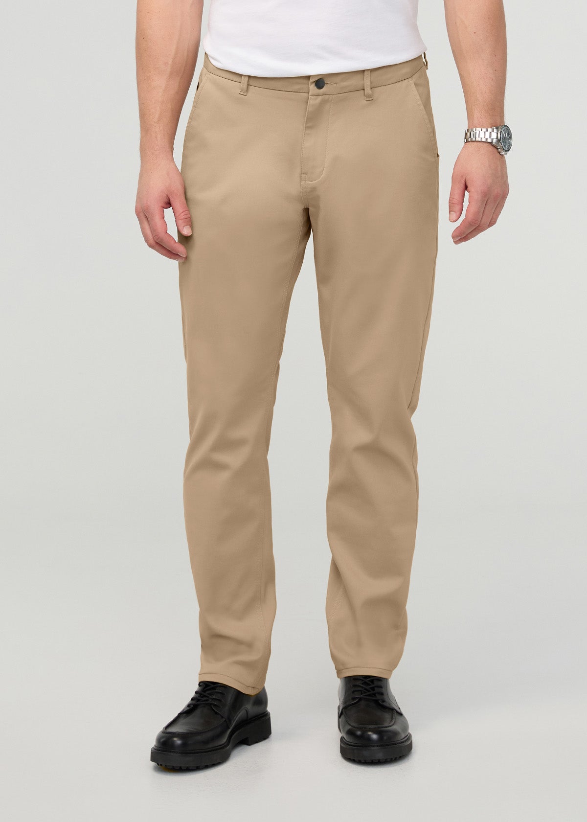 NuStretch Relaxed Taper Trouser - Desert Khaki