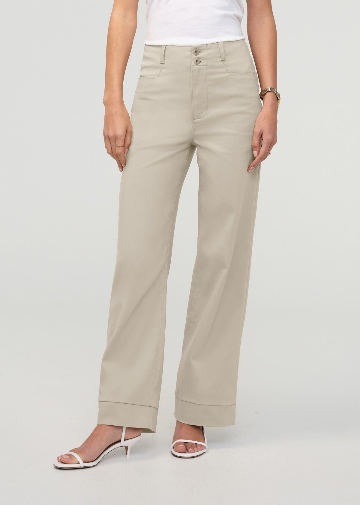 NuStretch High Rise Trouser - Sandstone