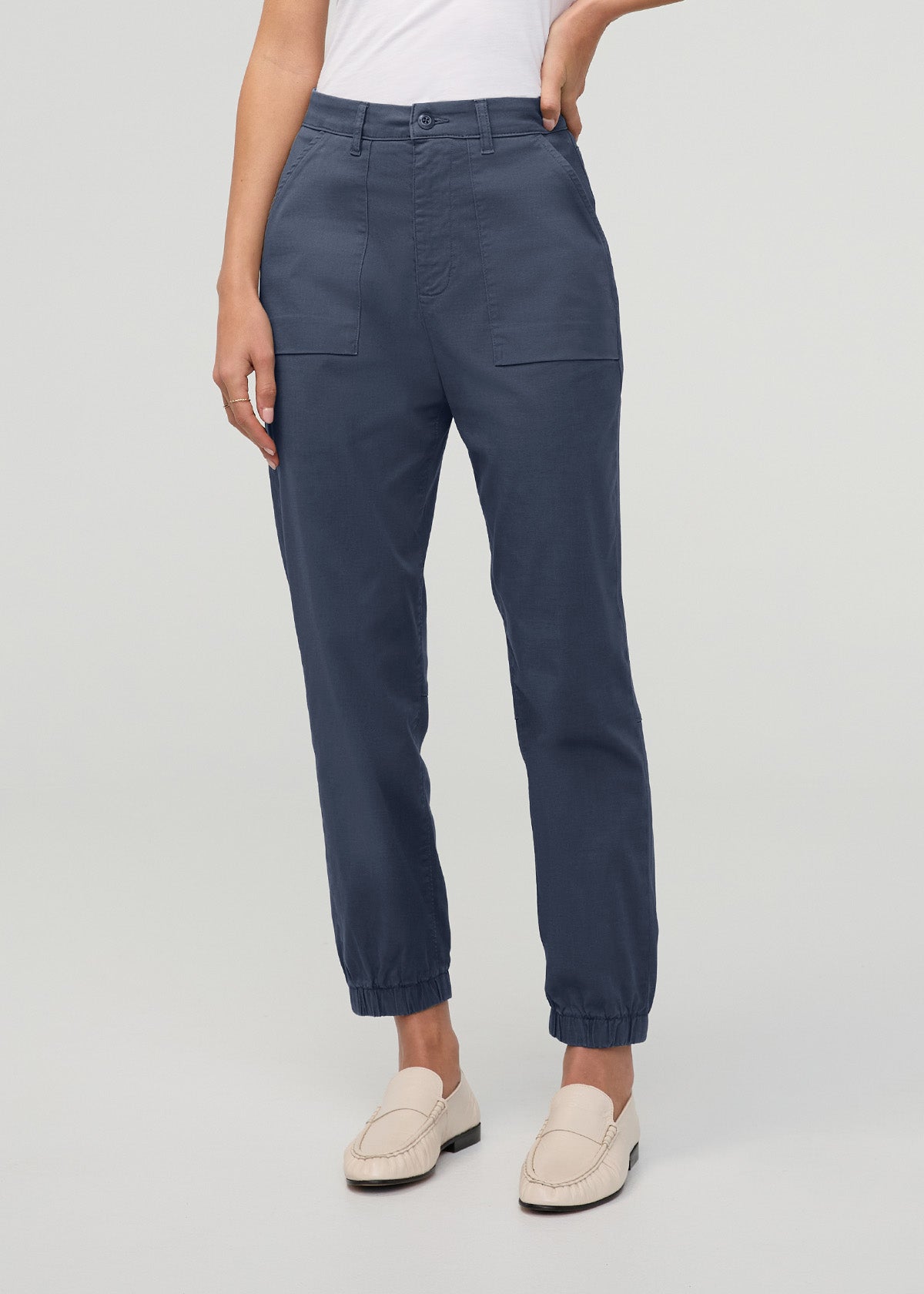 Women's Heritage Blue Stretch Twill Jogger front