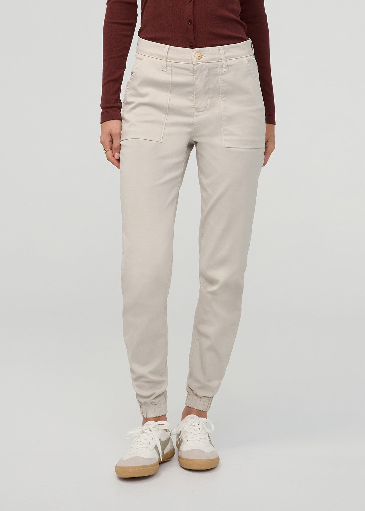 Women's Live Lite High Rise Sandstone Jogger Front