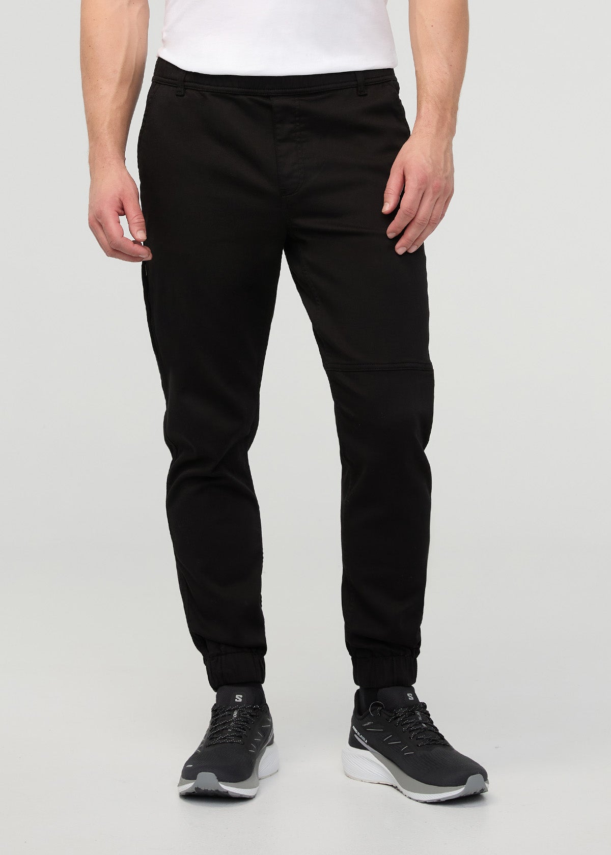 Men's Black No Sweat Jogger front