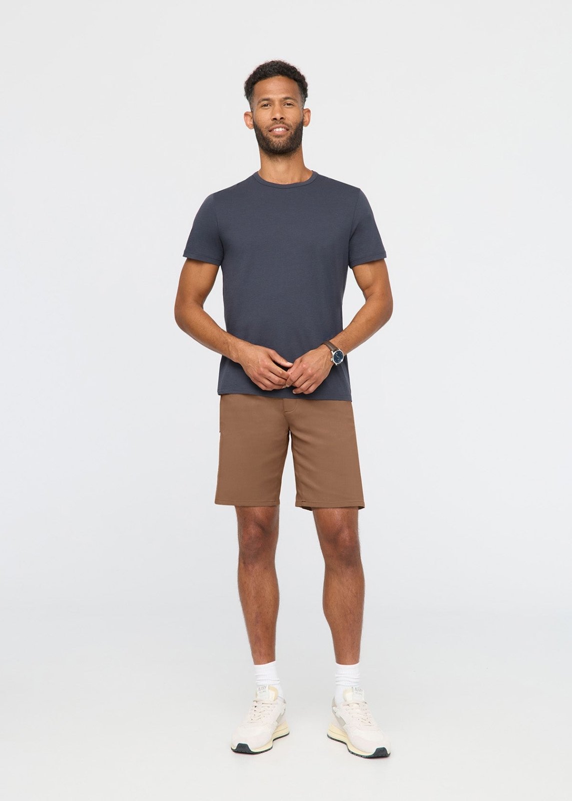 mens warm sand golf shorts full body