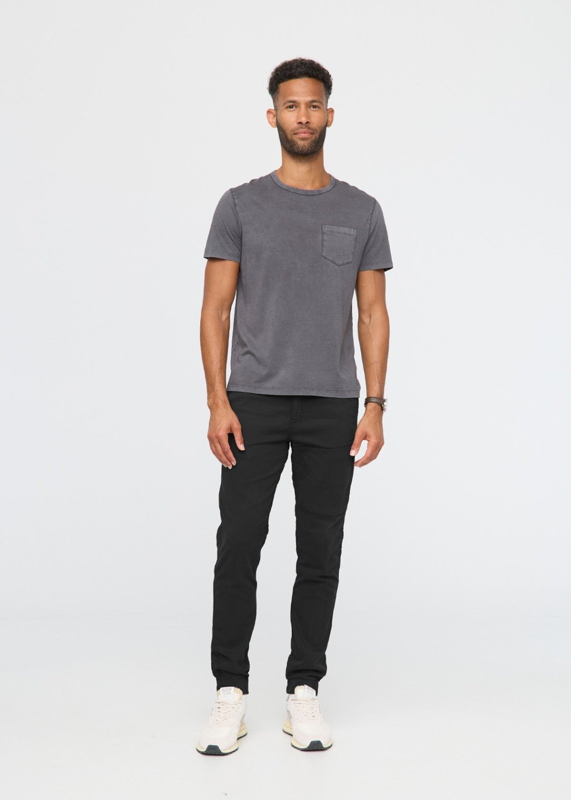 Men's Black Athletic Jogger - Main Image