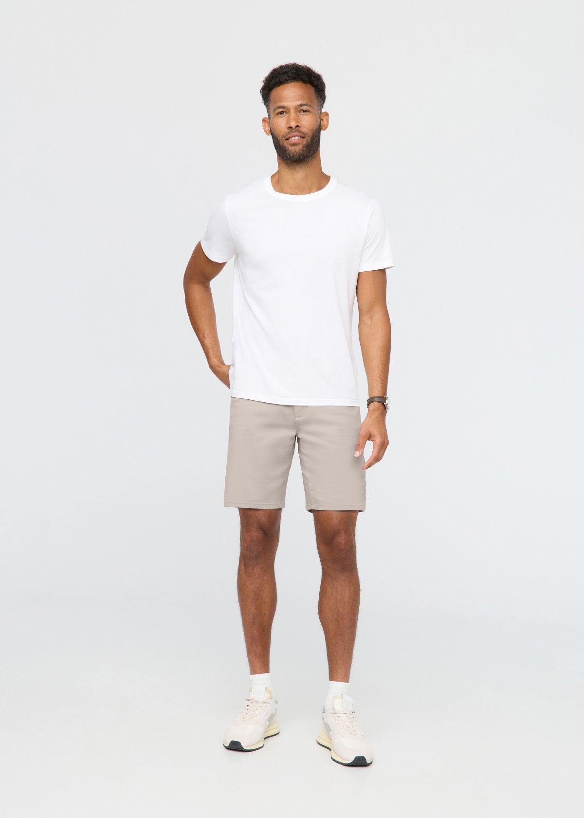 mens stone golf short full body