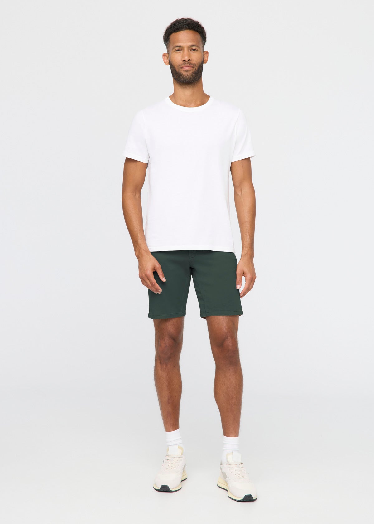 mens peat slim fit performance shorts full body