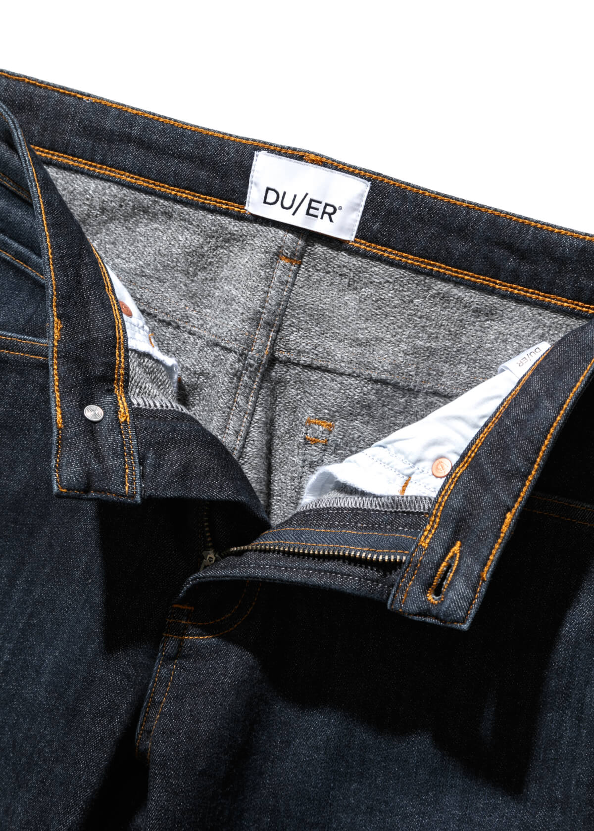 IDEALSANXUN Fleece Lined Jeans Mens Elastic Waist Thicken Warm Loose Denim  Pants(Dark Blue/Fleece, 32) at Amazon Men's Clothing store