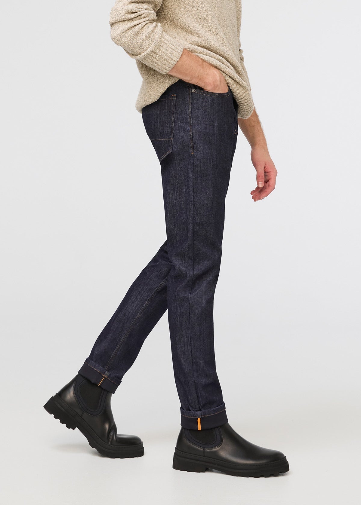 Buy Slim Fit Dark Blue Premium Men's Denim Jeans – Peplos Jeans