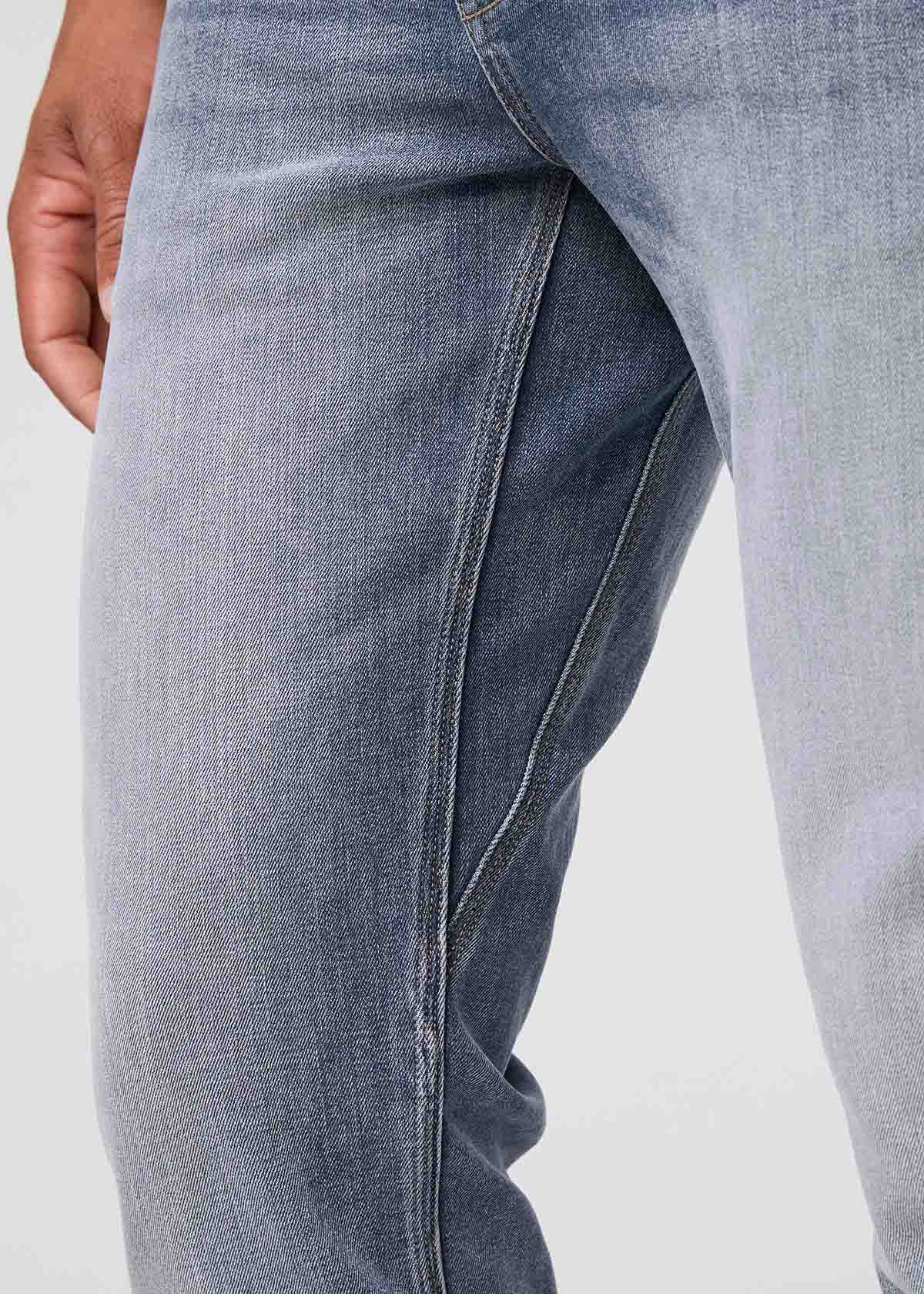mens faded straight fit stretch jeans gusset