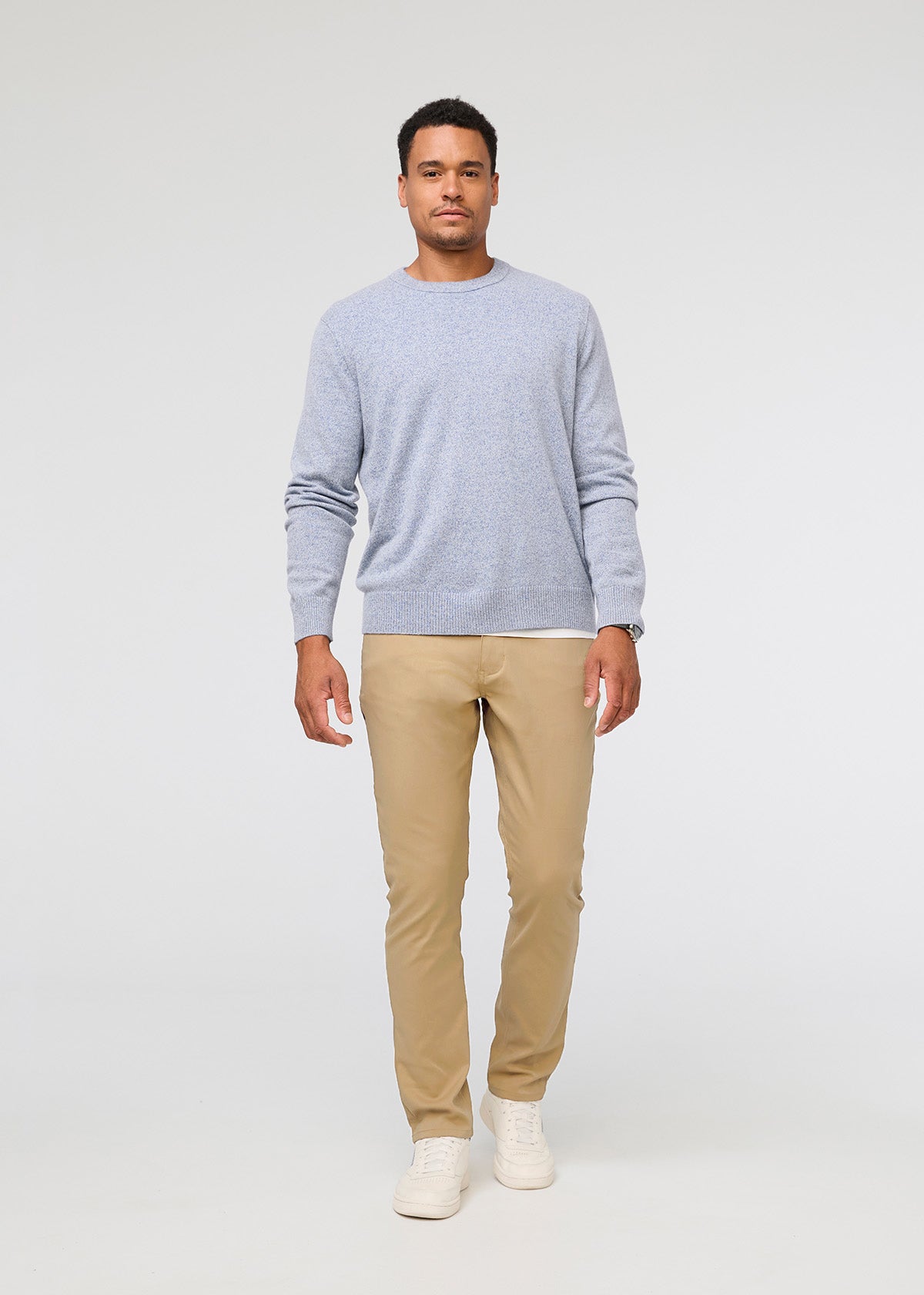 Men's Khaki Relaxed Fit Stretch Pant