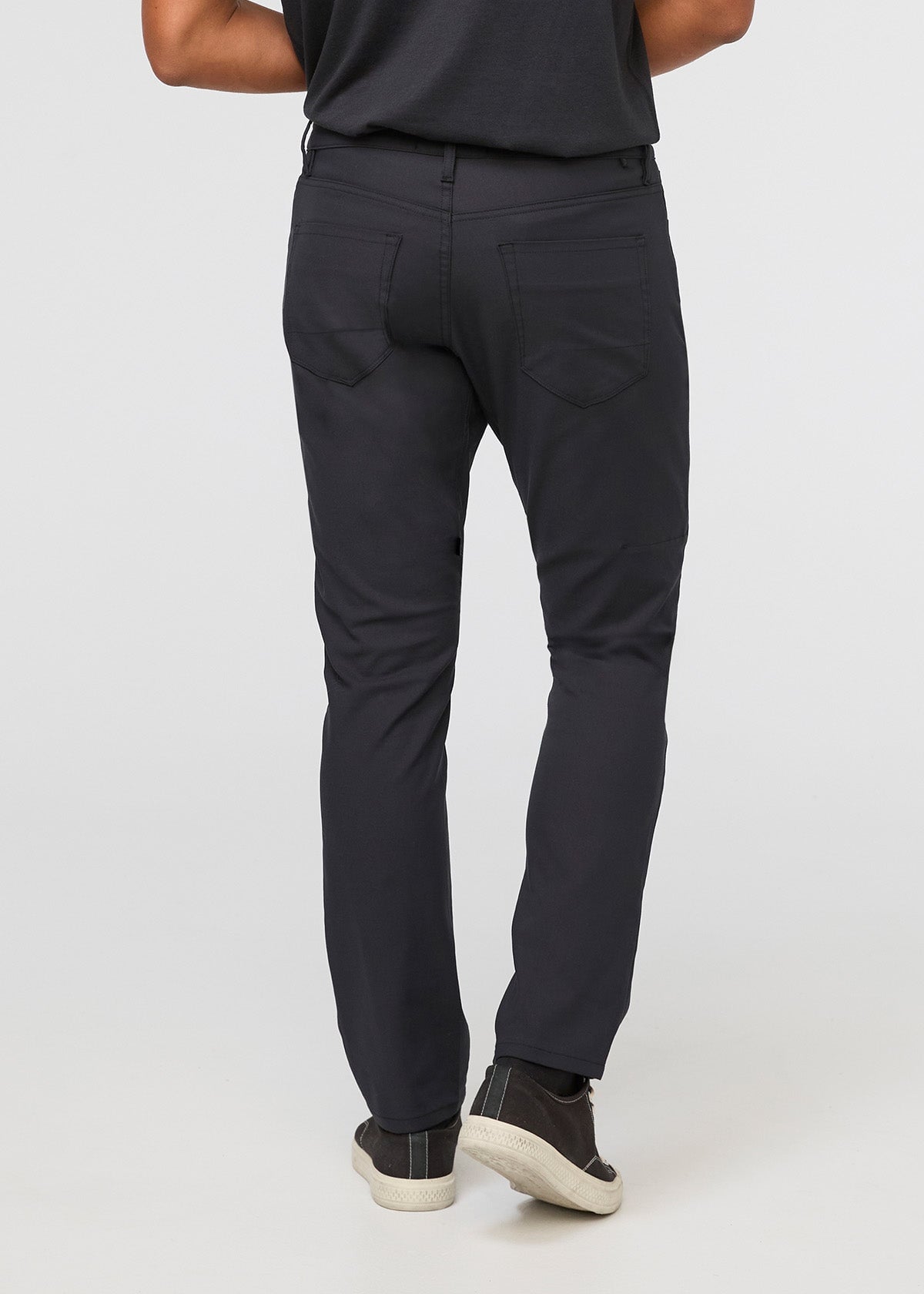 Men's Fitted Stretchy Pants - Black
