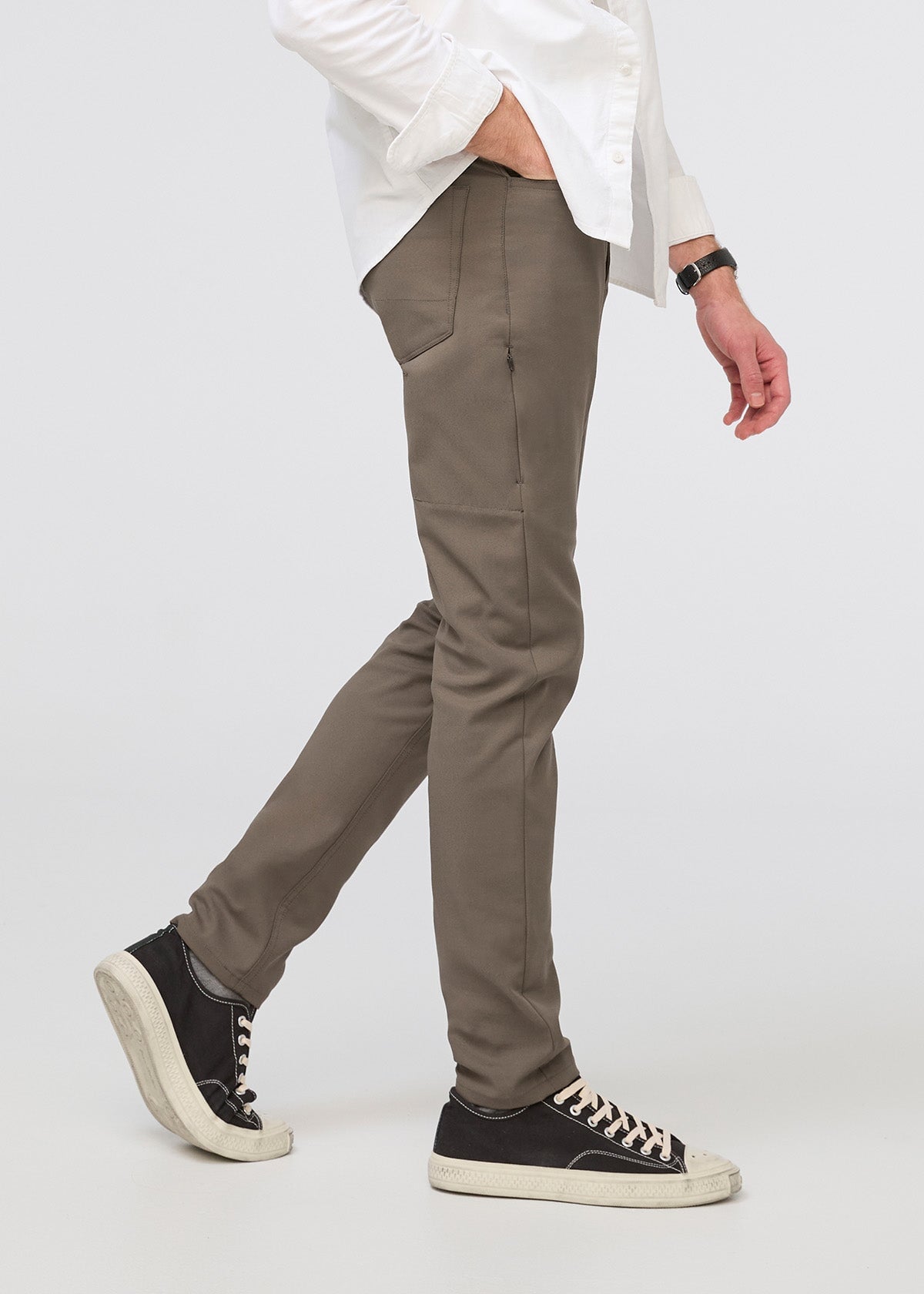 5-Pocket Stretch Twill Trousers, Clothes For Fly Fishing