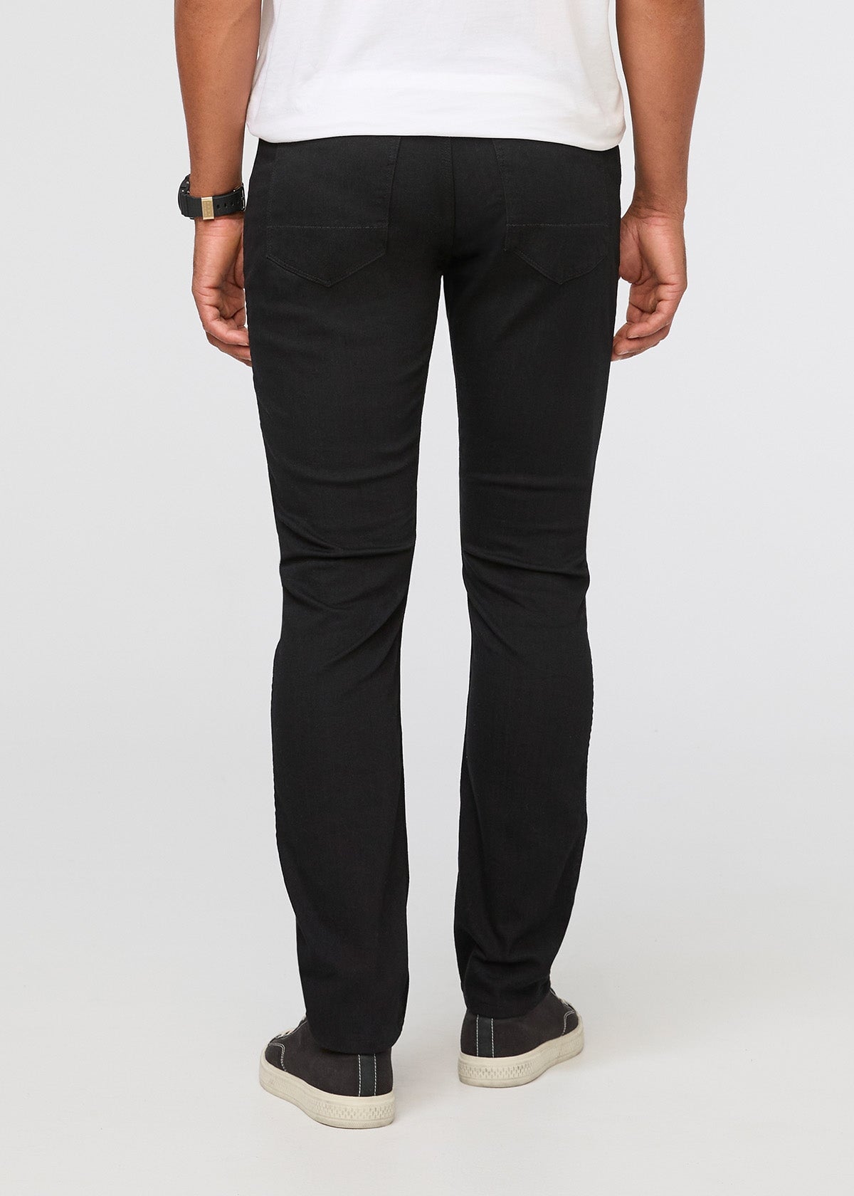 Black Tapered Athletic Fit Jeans