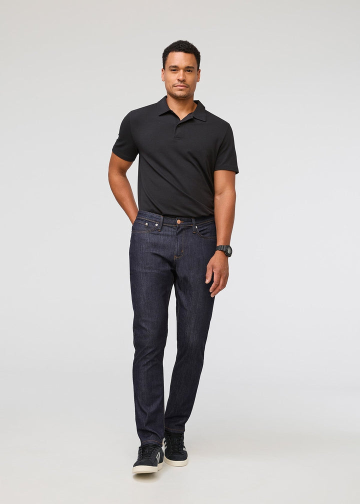 Men's Relaxed Fit Drawstring Wash Jeans main image 1
