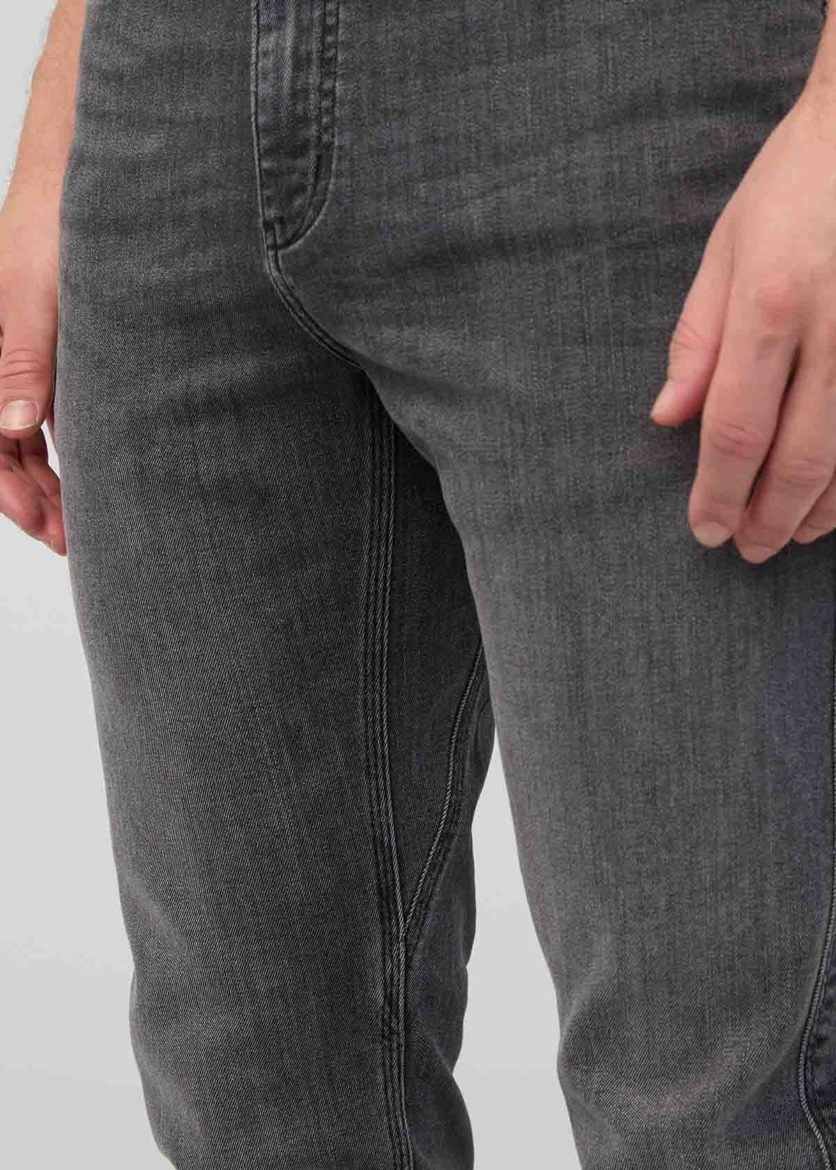 mens vintage grey slim fit stretch jeans gusset