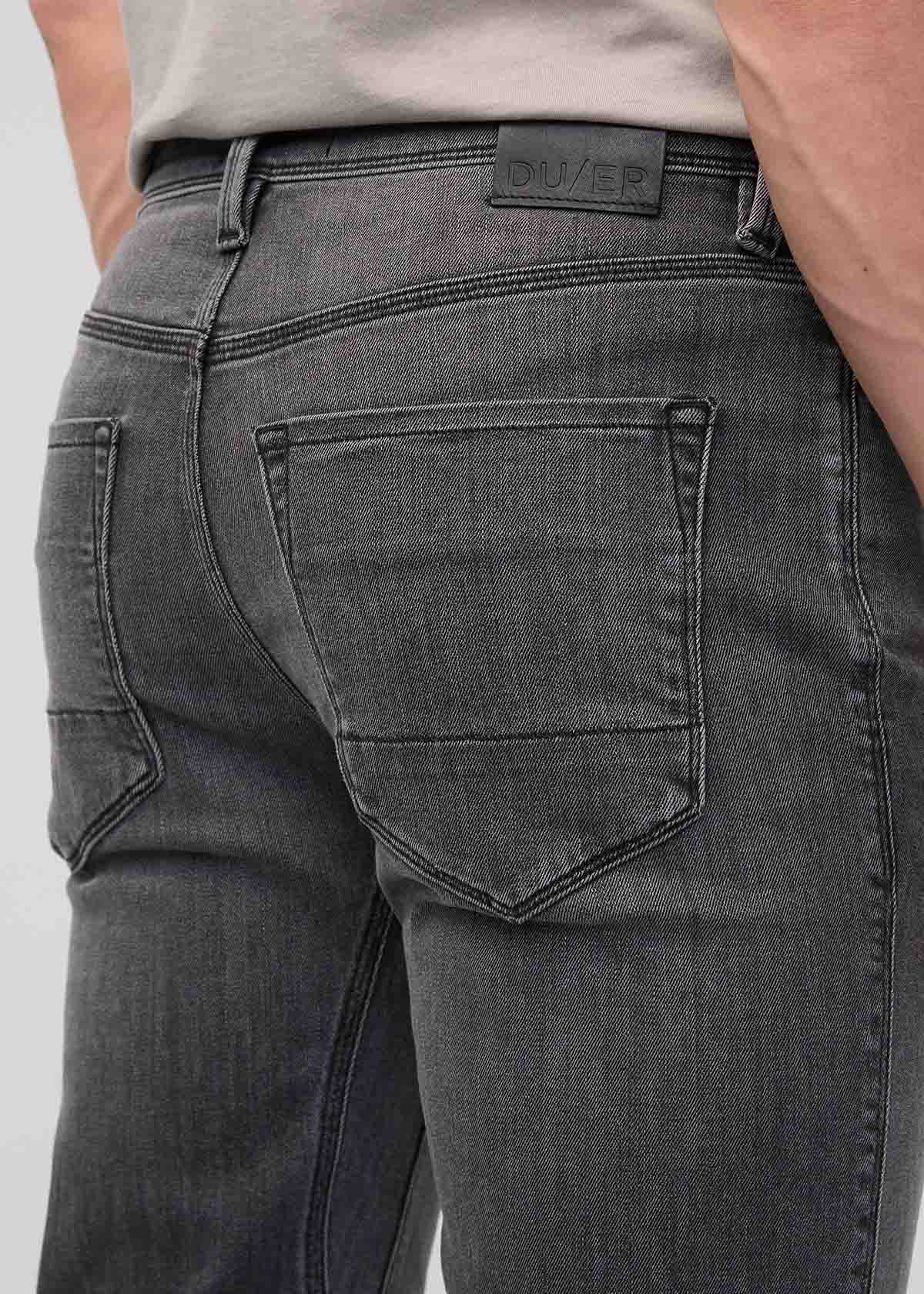 mens vintage grey slim fit stretch jeans back waistband