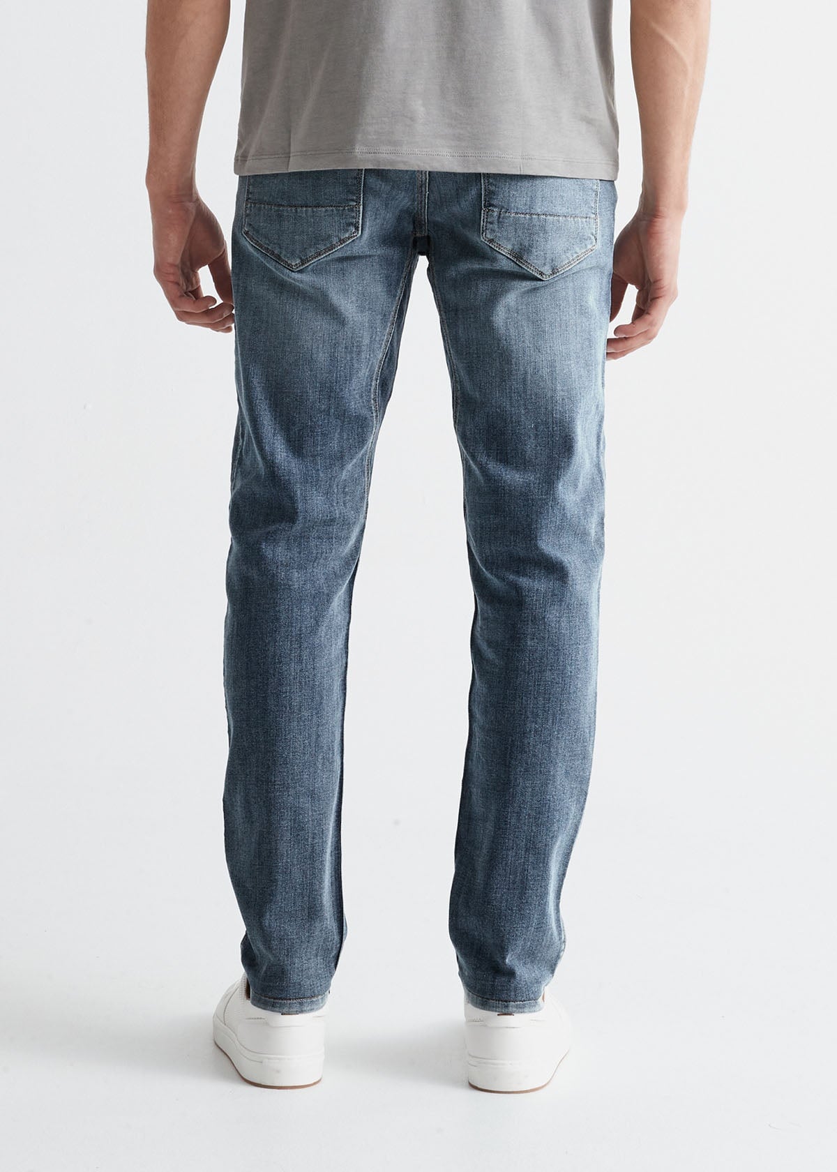 Slim Stretch 5 Pocket Denim Jeans - Light Indigo, Weekend Casual