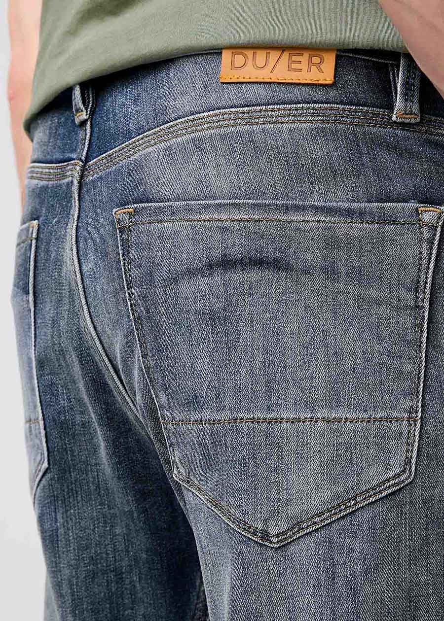 mens light blue athletic straight fit stretch jeans back pocket