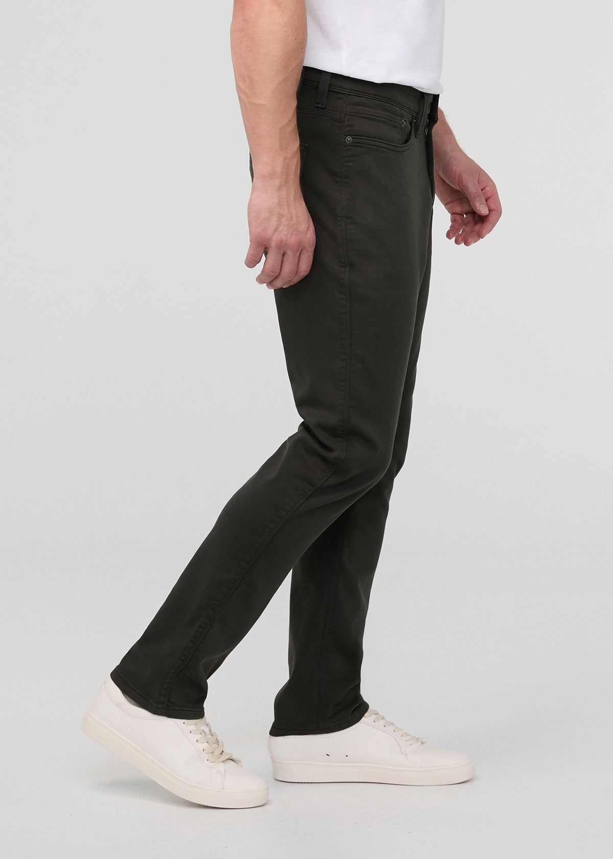 mens dark green relaxed fit dress sweatpant side