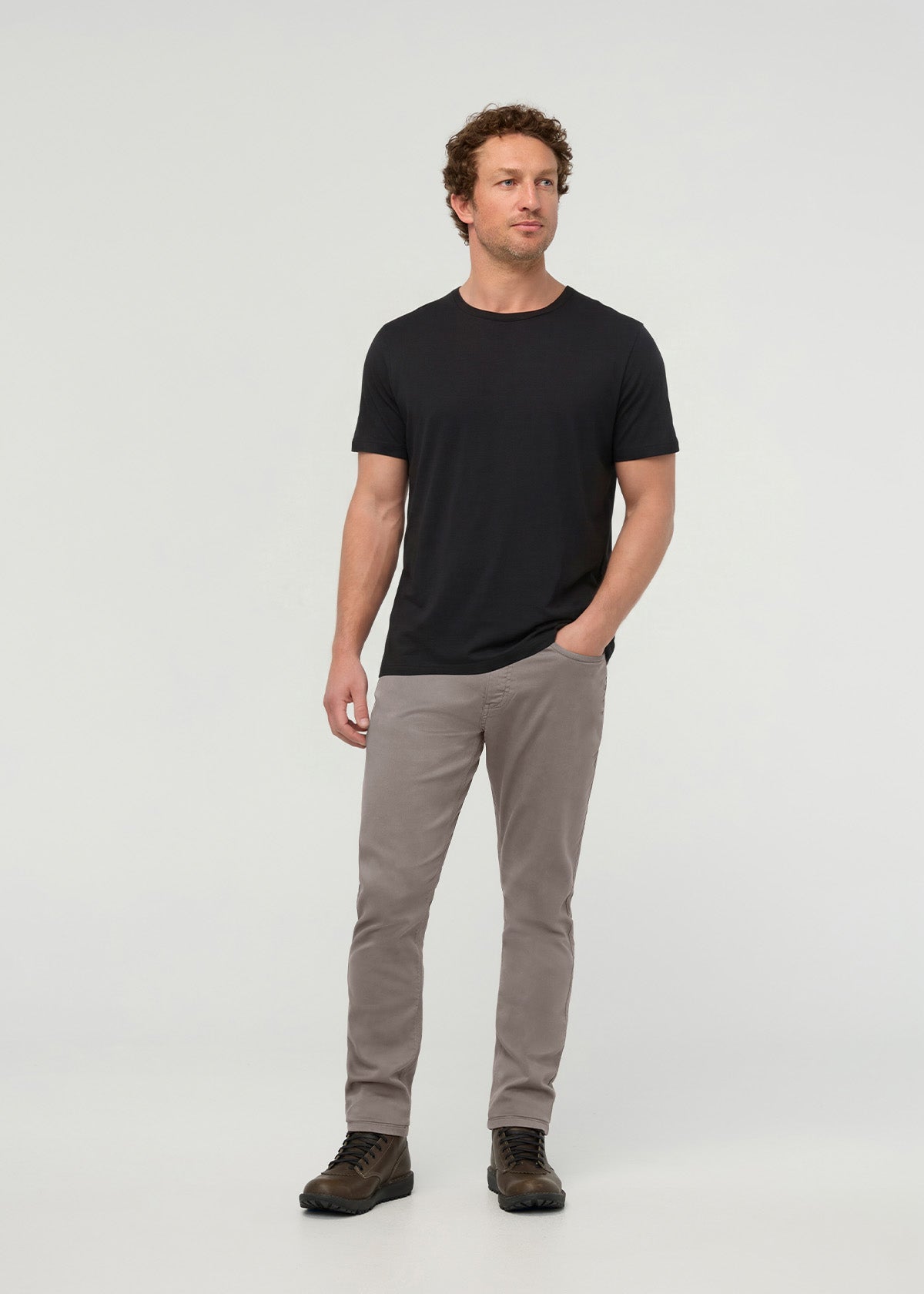 Men's Stone Relaxed Fit Dress Sweatpant Full Body