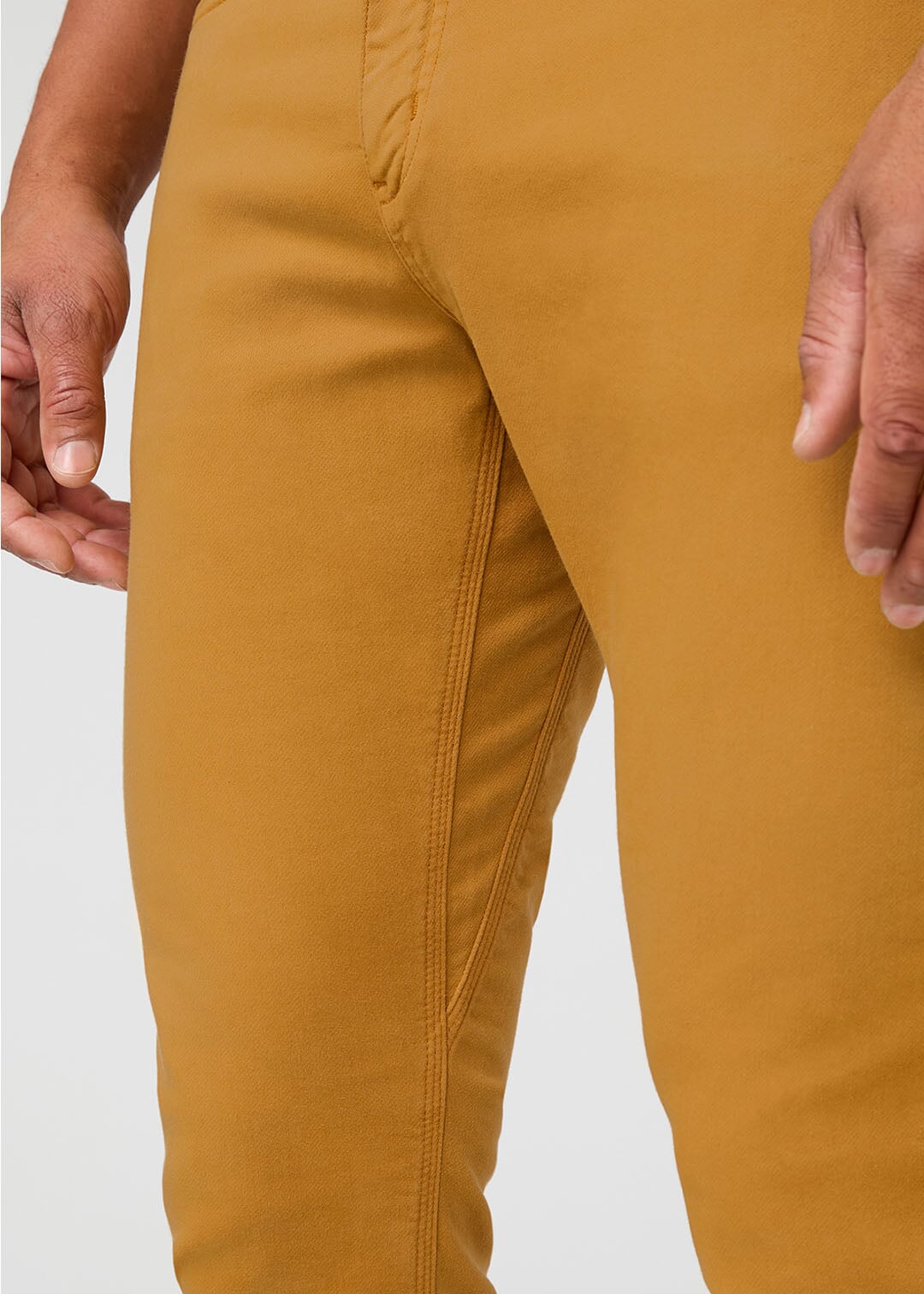 mens mustard relaxed fit dress sweatpant gusset