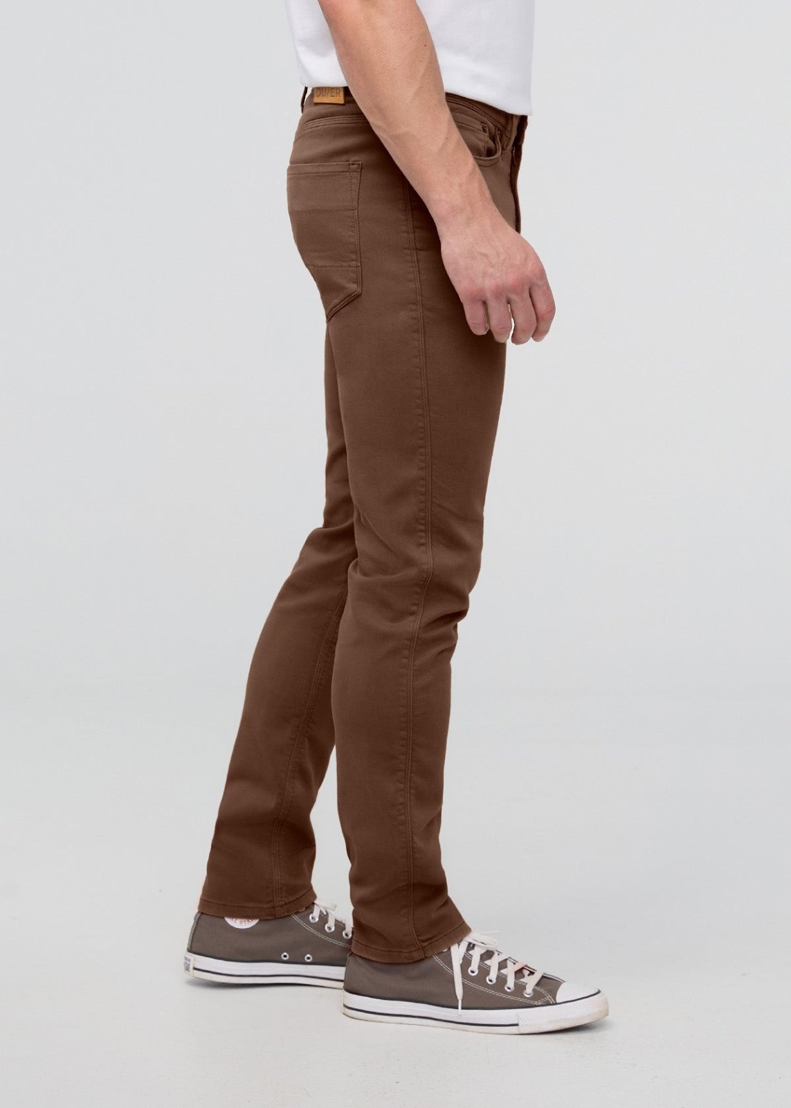 Men's Deep Taupe Slim Fit Dress Sweatpant Side