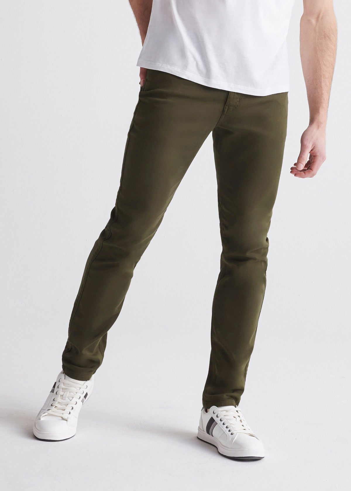 Men's Army Green Slim Fit Dress Sweatpant