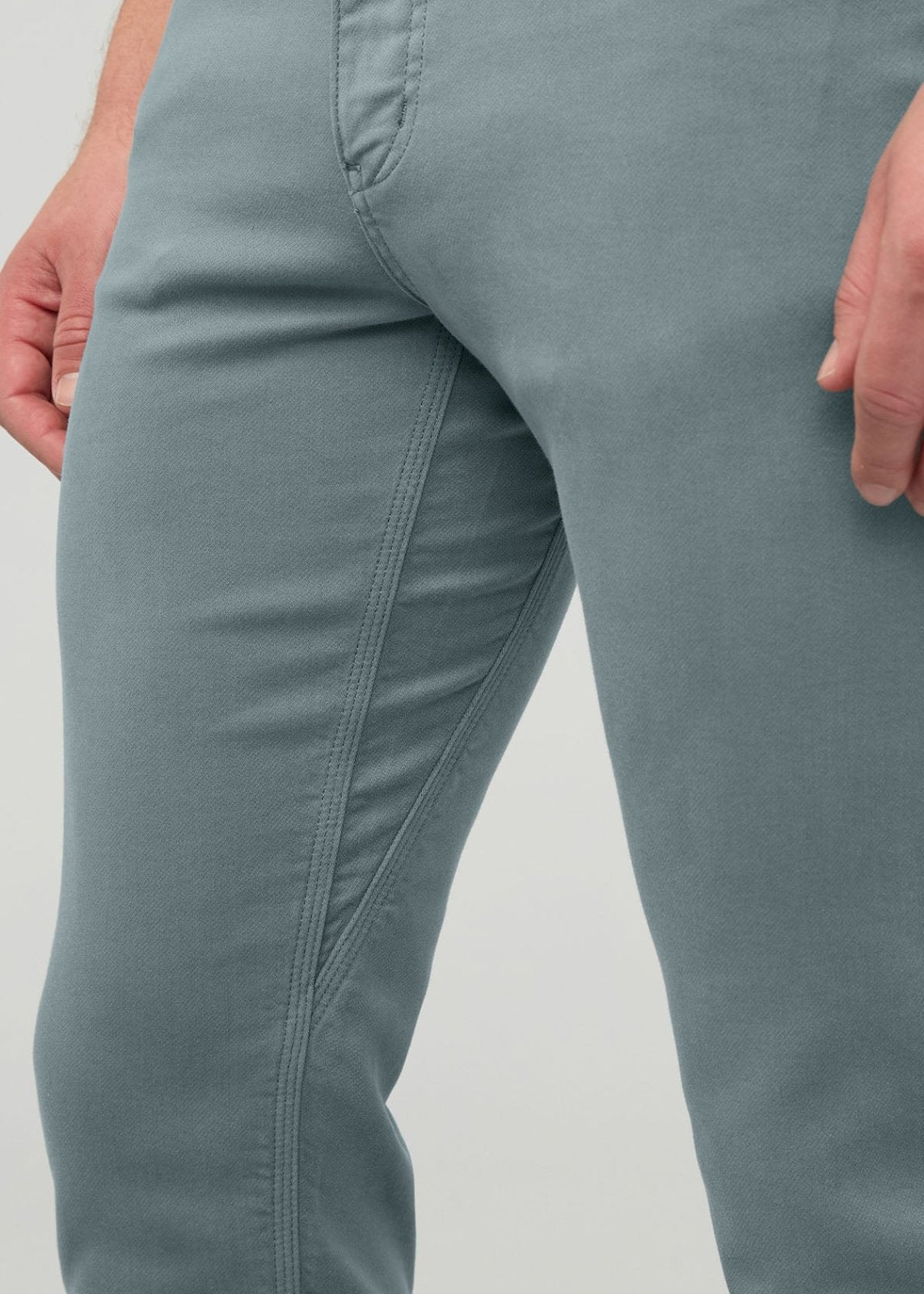 Men's Blue Spruce Slim Straight Fit Dress Sweatpant Gusset