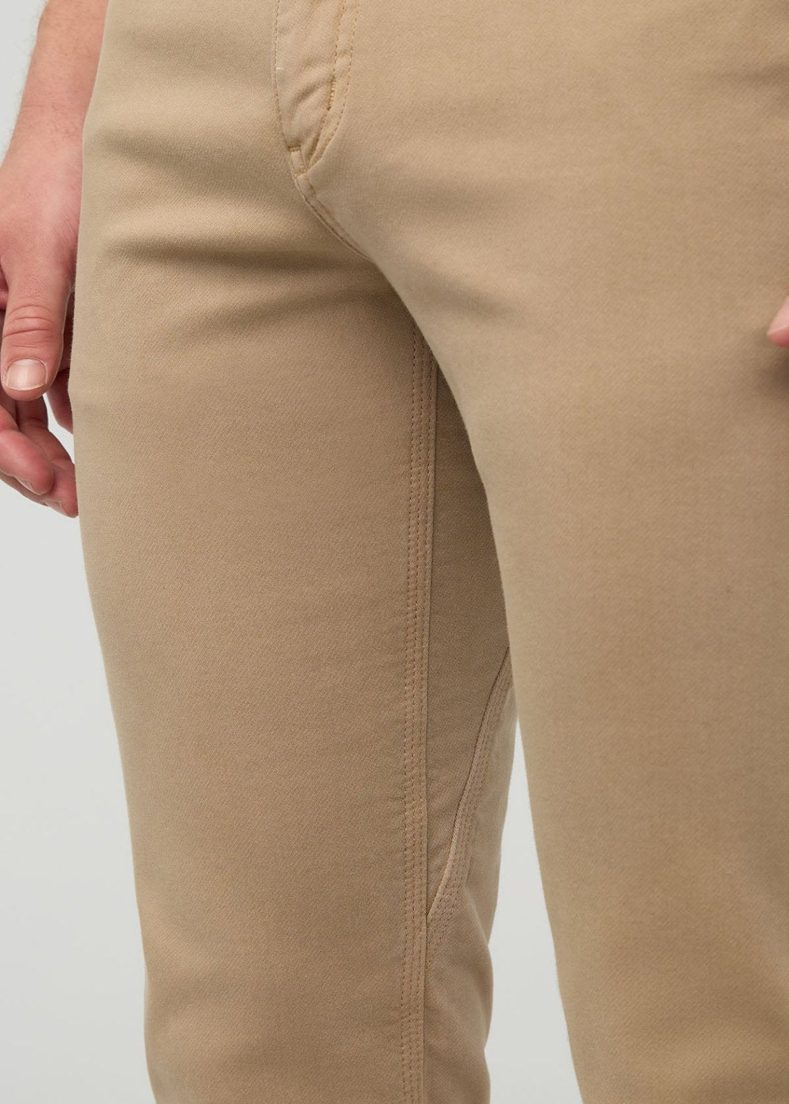 mens khaki slim straight dress sweatpant gusset