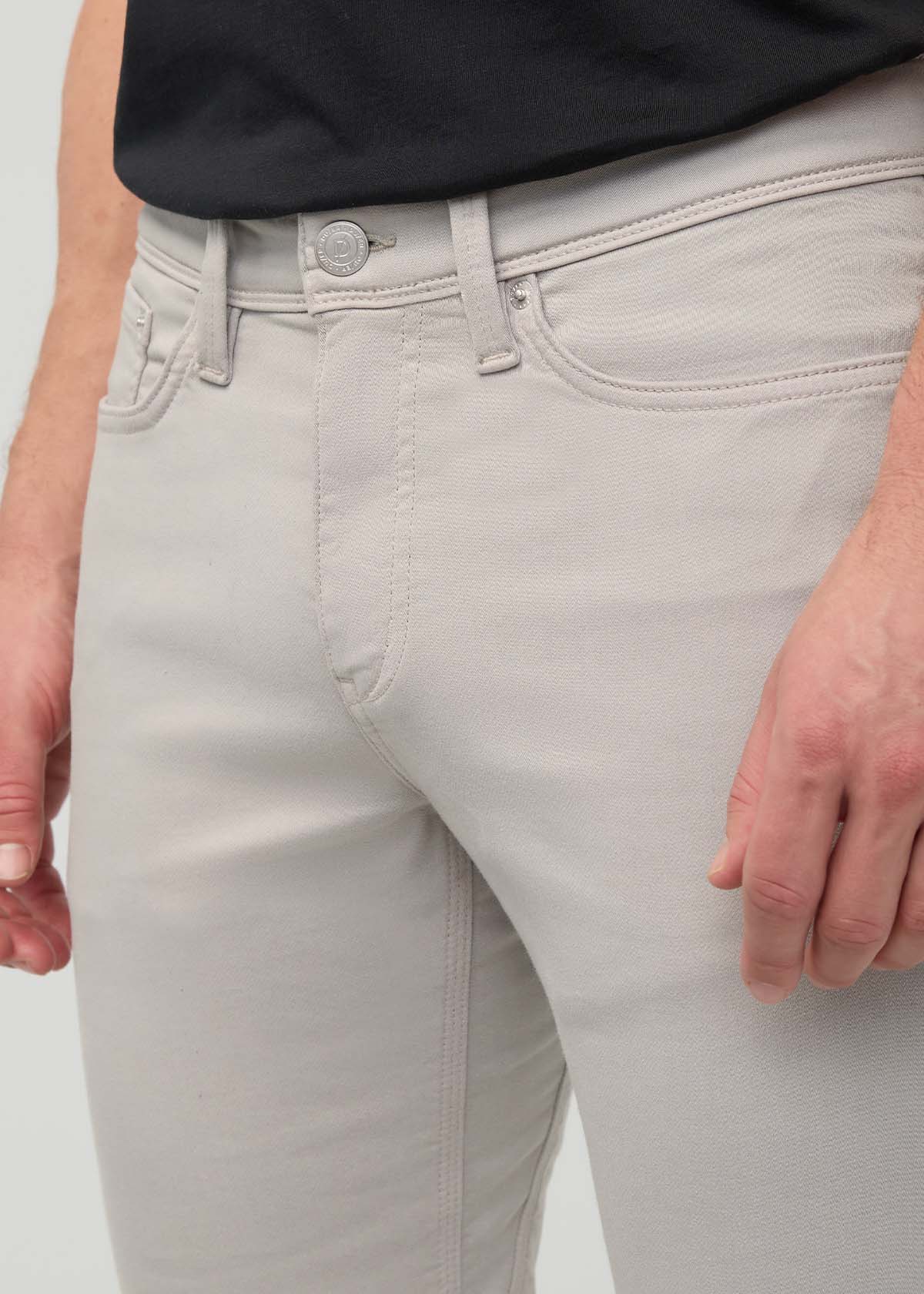 Men's Mist Slim Straight Fit Dress Sweatpant front detail