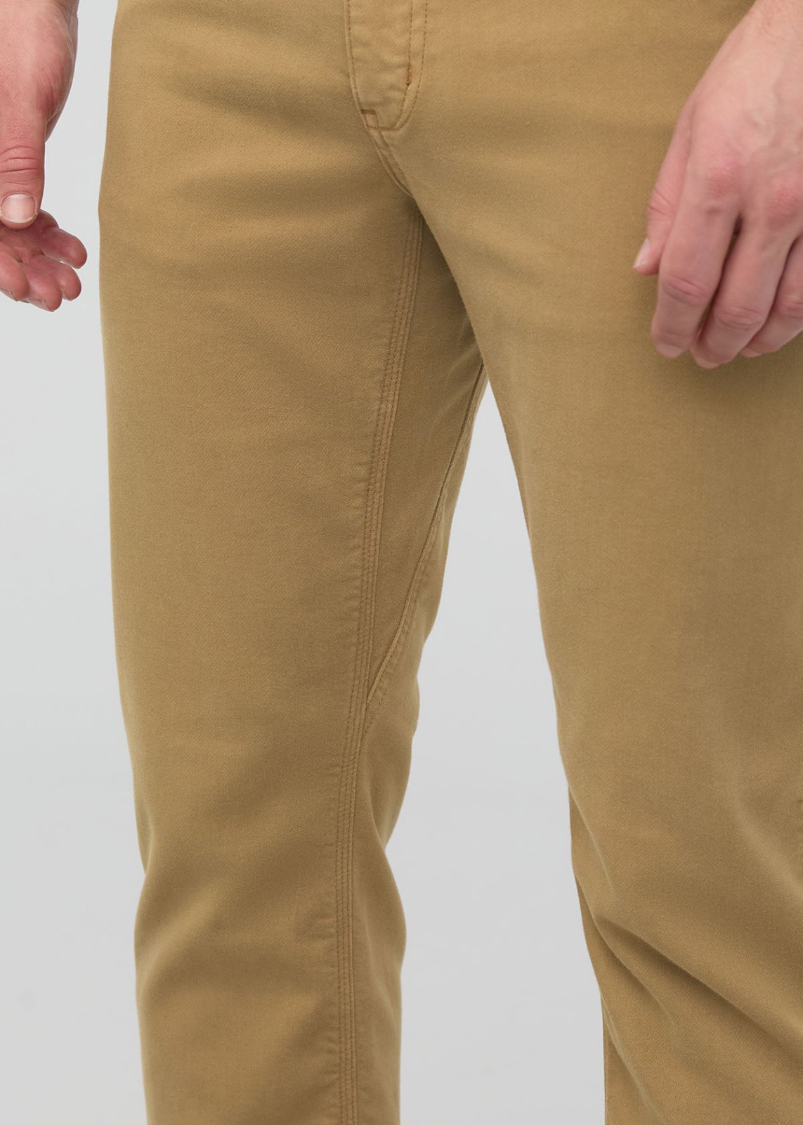 mens camel straight fit dress sweatpant gusset detail 