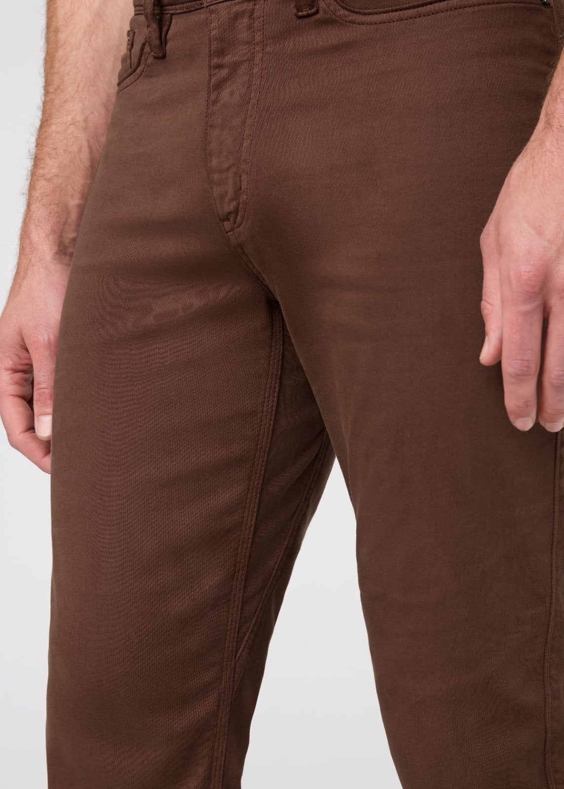 Men's Deep Taupe Straight Fit Dress Sweatpant Gusset