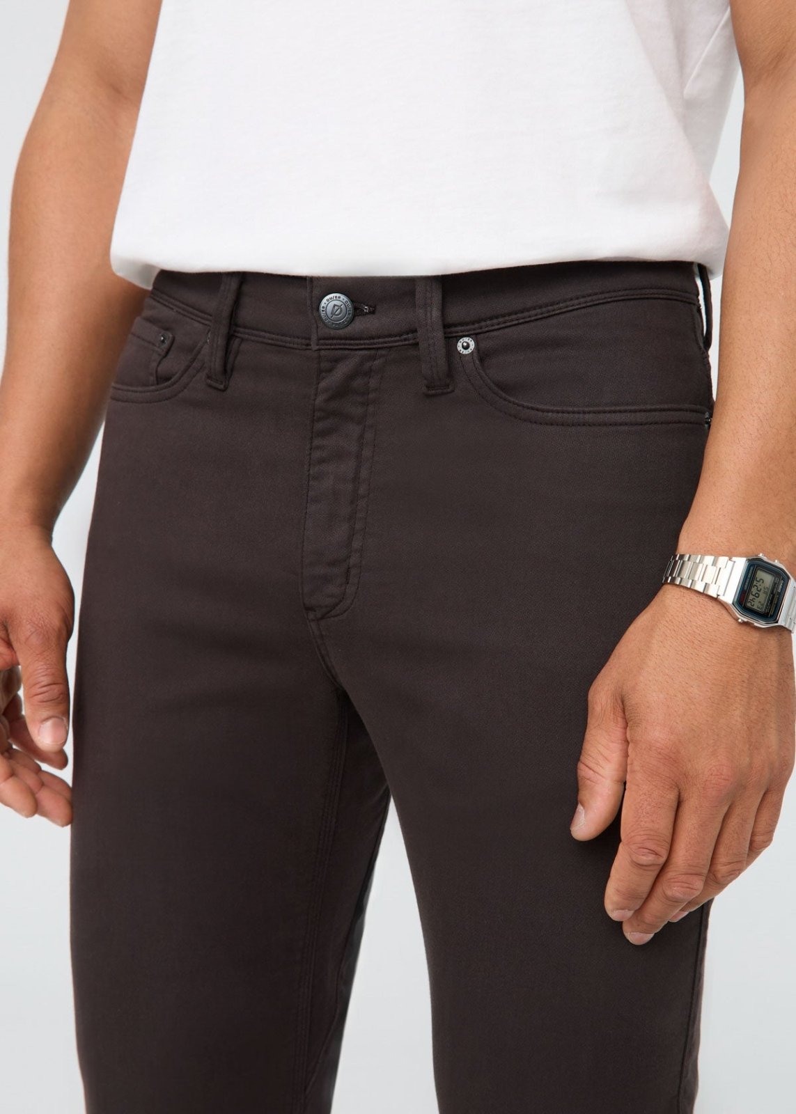 mens slate straight fit dress sweatpant front waistband