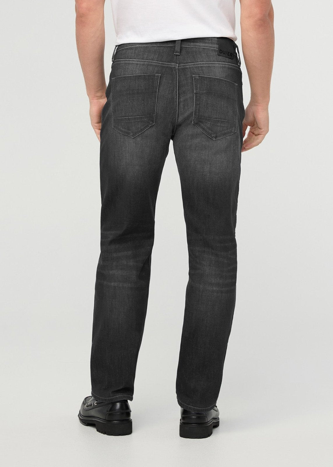 Men's Vortex Relaxed Straight Fit Lightweight Stretch Jeans back