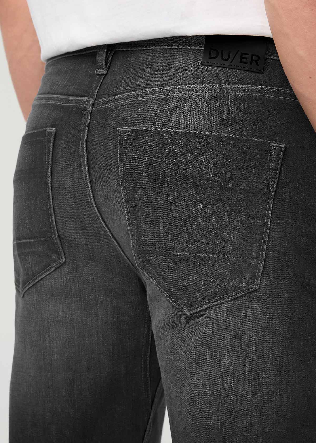 Men's Vortex Relaxed Straight Fit Lightweight Stretch Jeans back