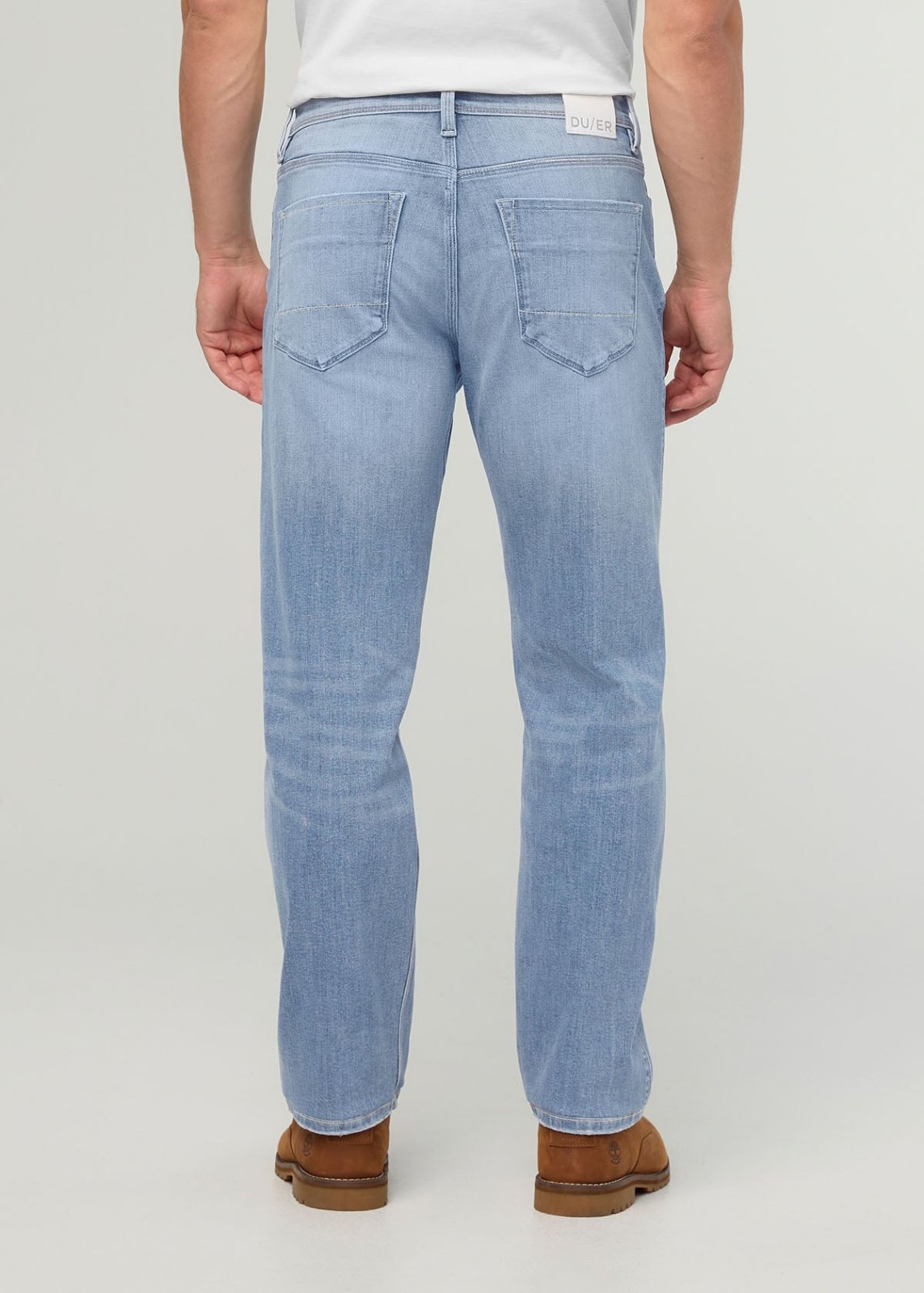 Men’s Lightweight Stretch Relaxed Straight Jeans back