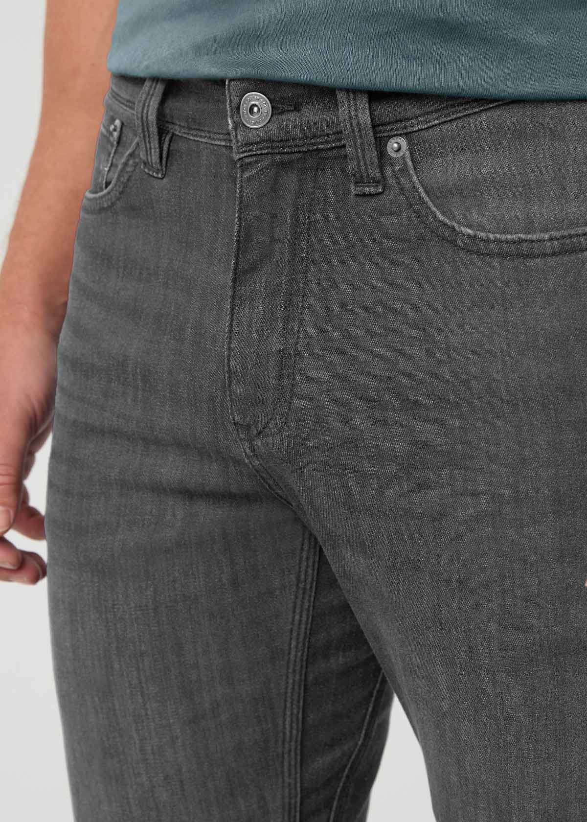 Men's Echo Performance Denim Lite Slim Straight front waistband detail