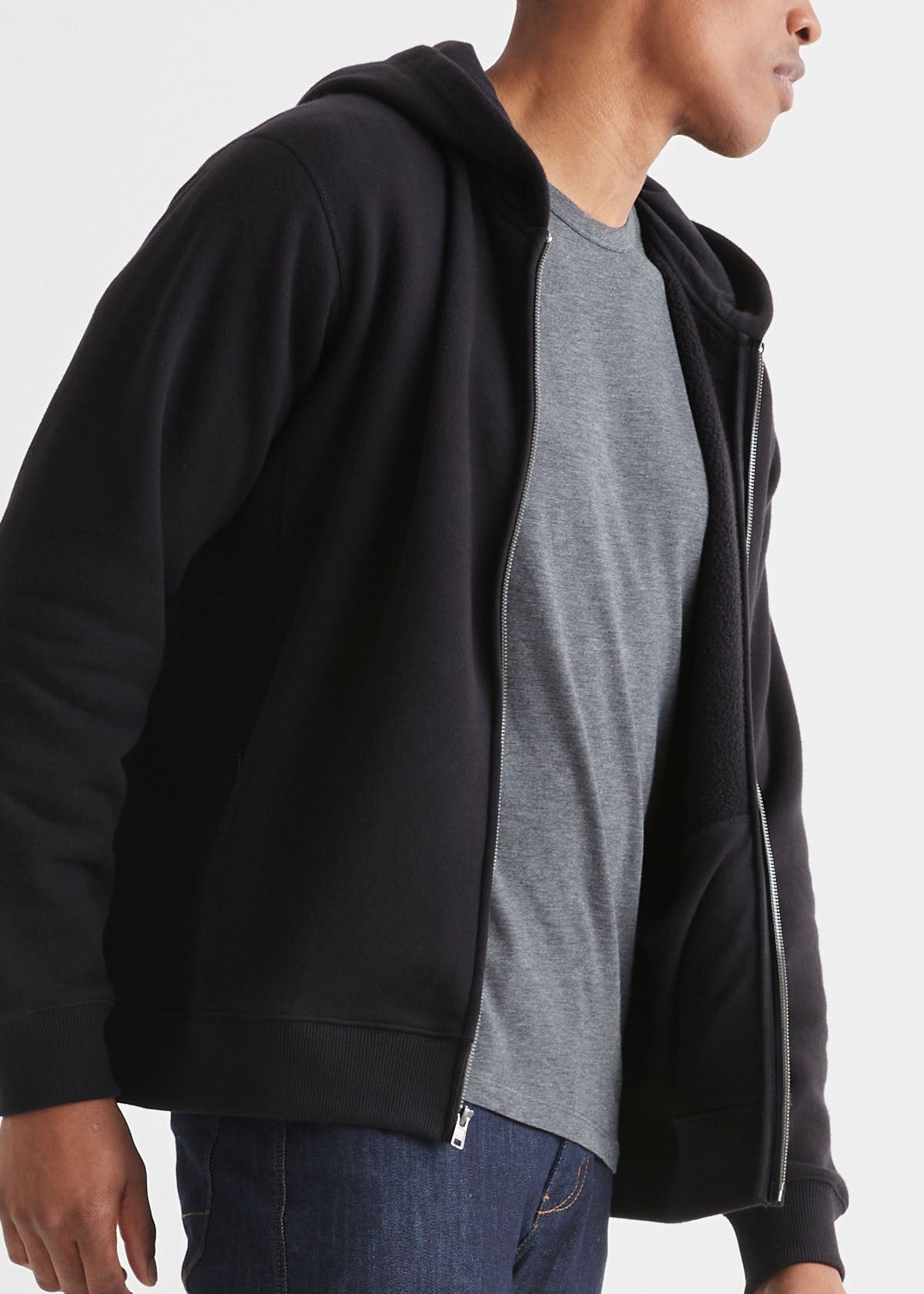 Performance zip outlet up hoodie