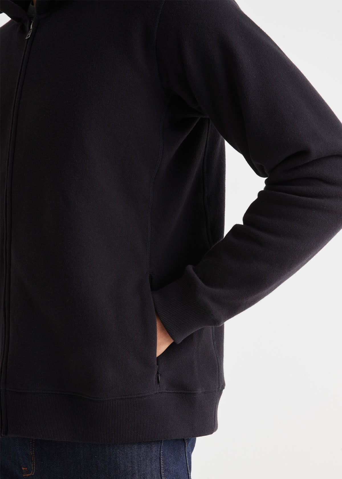 Long zip up sales hoodie mens