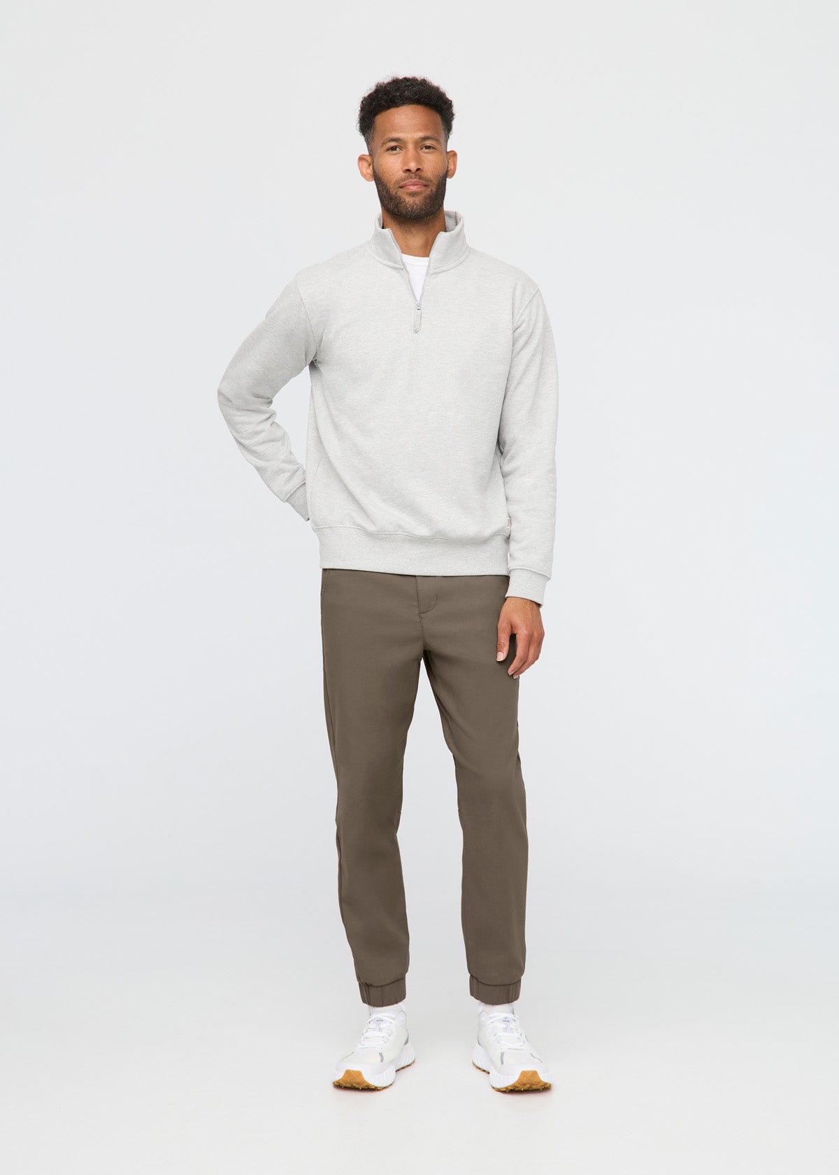 Outfit Men's Dressy Jogger Pants Men's Grey-Green Athleisure Jogger Outfit Men's Dressy Jogger Pants Men's Grey-Green Athleisure Jogger