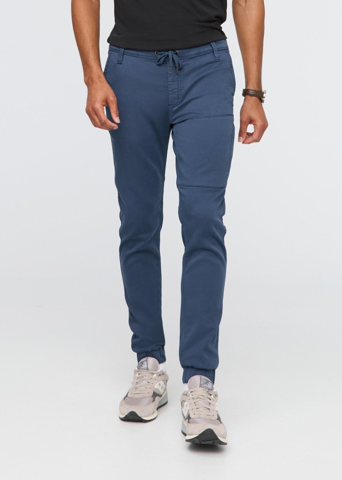 mens blue athletic jogger front